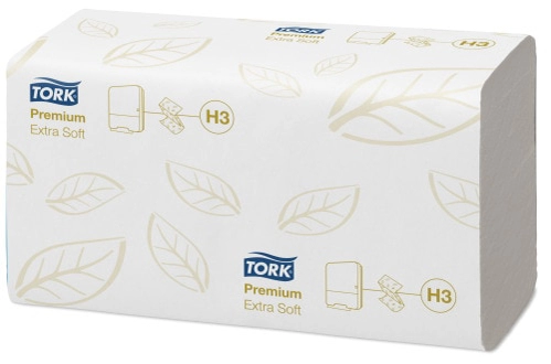 Een tork premium handdoekpapier 226x230 mm wit z-vouw koop je bij NiceSupplies.nl