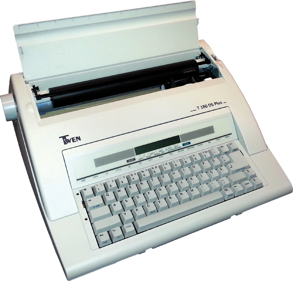 Een twen elektrische schrijfmachine 'twen 180 ds plus' koop je bij NiceSupplies.nl