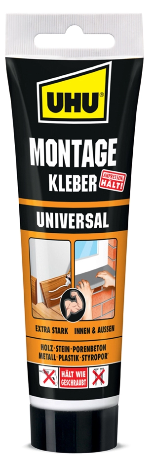 Een uhu montagelijm universeel oplosmiddelvrij 200gr tube koop je bij NiceSupplies.nl