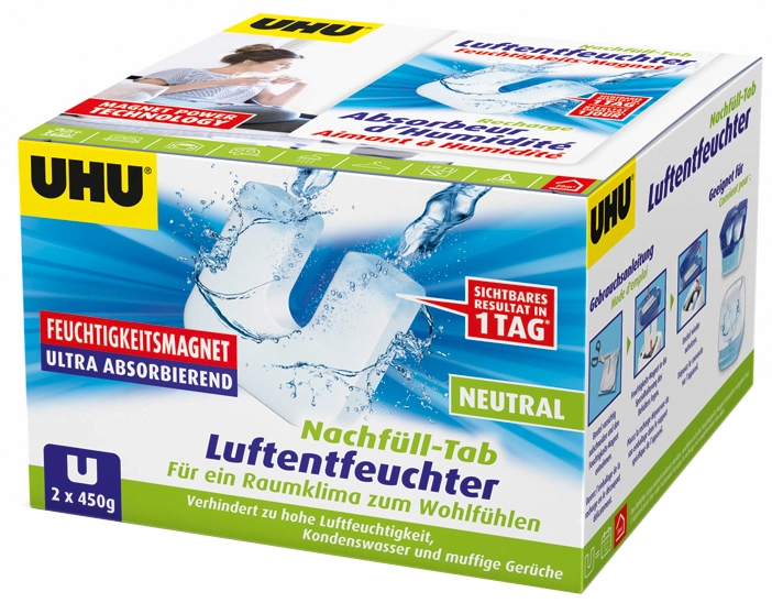 Een uhu navultab lavendel voor feuchtigkeits-magneet 2x450 g koop je bij NiceSupplies.nl