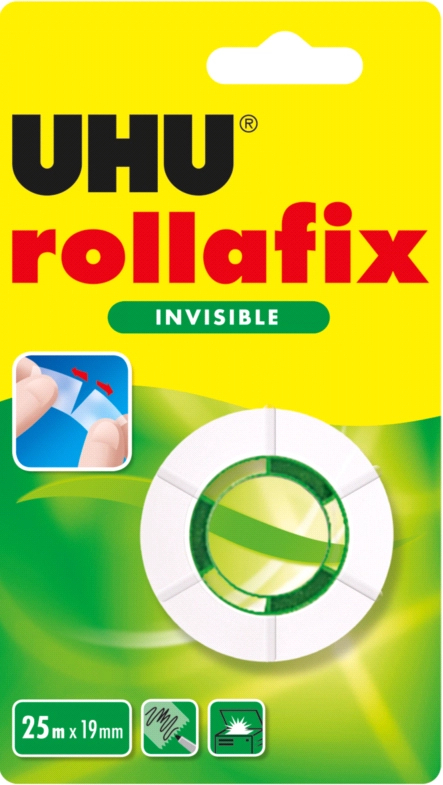 Een uhu plakband rollafix invisible 19mmx25 m koop je bij NiceSupplies.nl