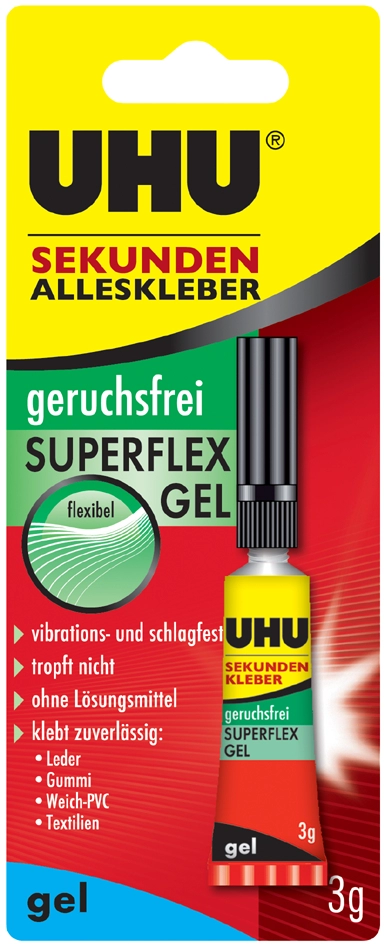 Een uhu secondelijm superflex gel 3gr in tube koop je bij NiceSupplies.nl