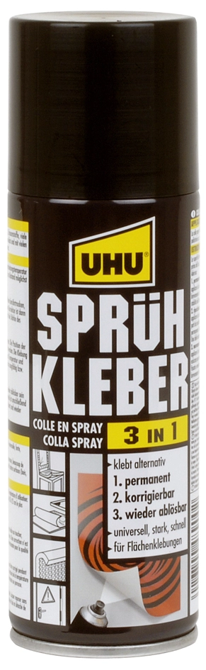 Een uhu spray lijm 3 in 1 verwijderbaar 200 ml doosje koop je bij NiceSupplies.nl