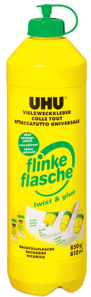 Een uhu universeel lijm flinke fles renaturel 100gr koop je bij NiceSupplies.nl