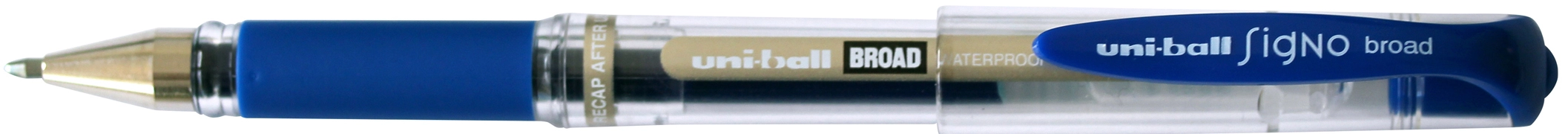 Een uni-ball gelpen signo broad um153c blauw koop je bij NiceSupplies.nl