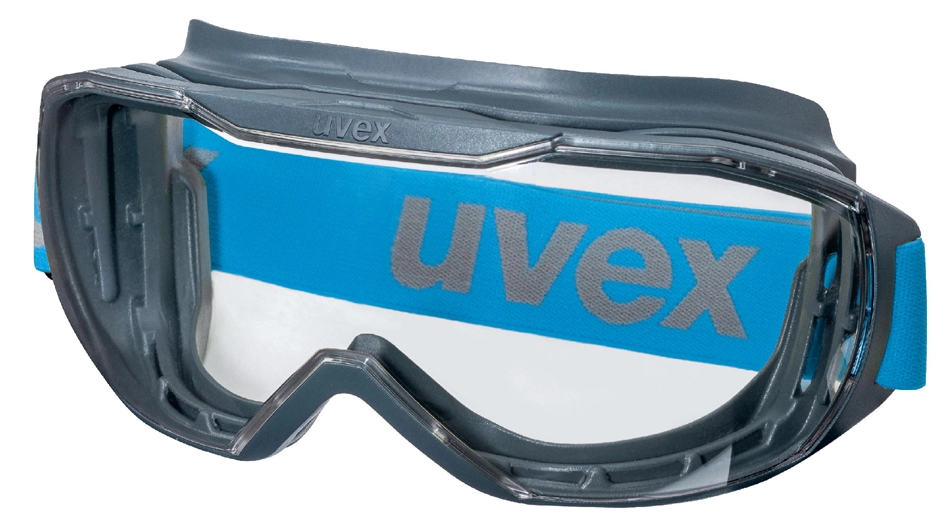 Een uvex vollsichtbrille megasonic tint glazen: transparant koop je bij NiceSupplies.nl