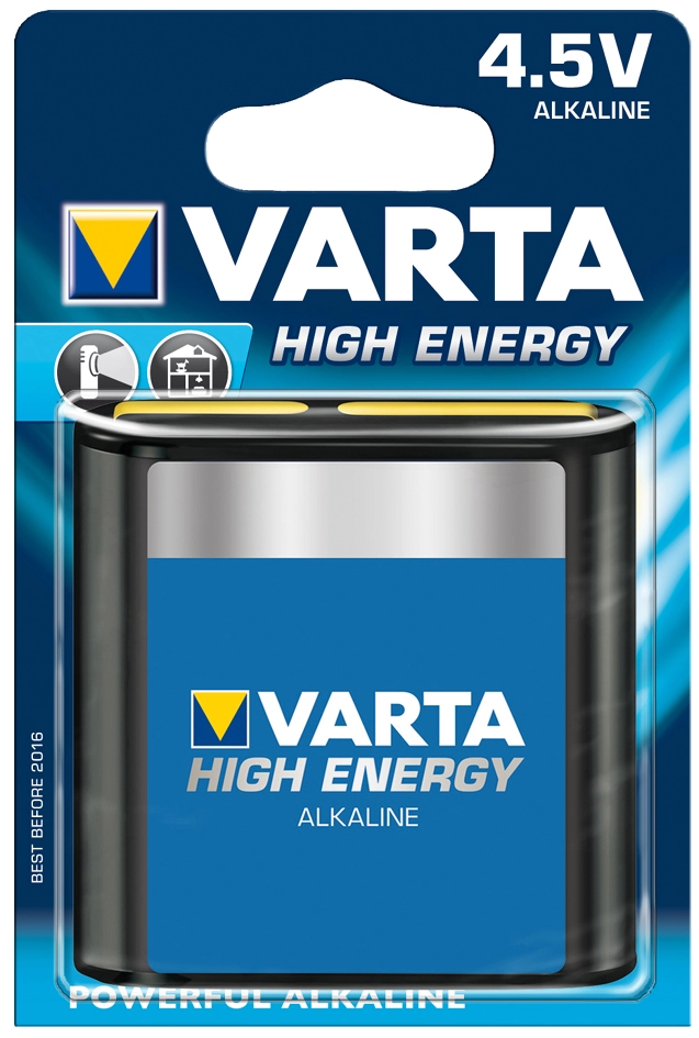 Een varta alkaline batterij high energy 4 5 v flachblok koop je bij NiceSupplies.nl