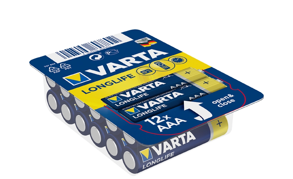 Een varta alkaline batterij longlife big box micro aaa koop je bij NiceSupplies.nl