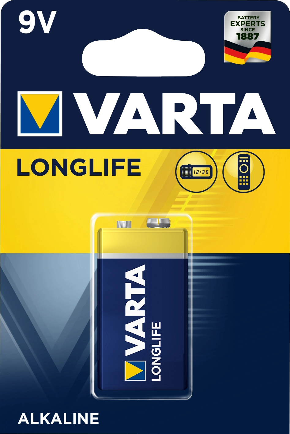 Een varta alkaline batterij longlife e-blok 6lr61 koop je bij NiceSupplies.nl