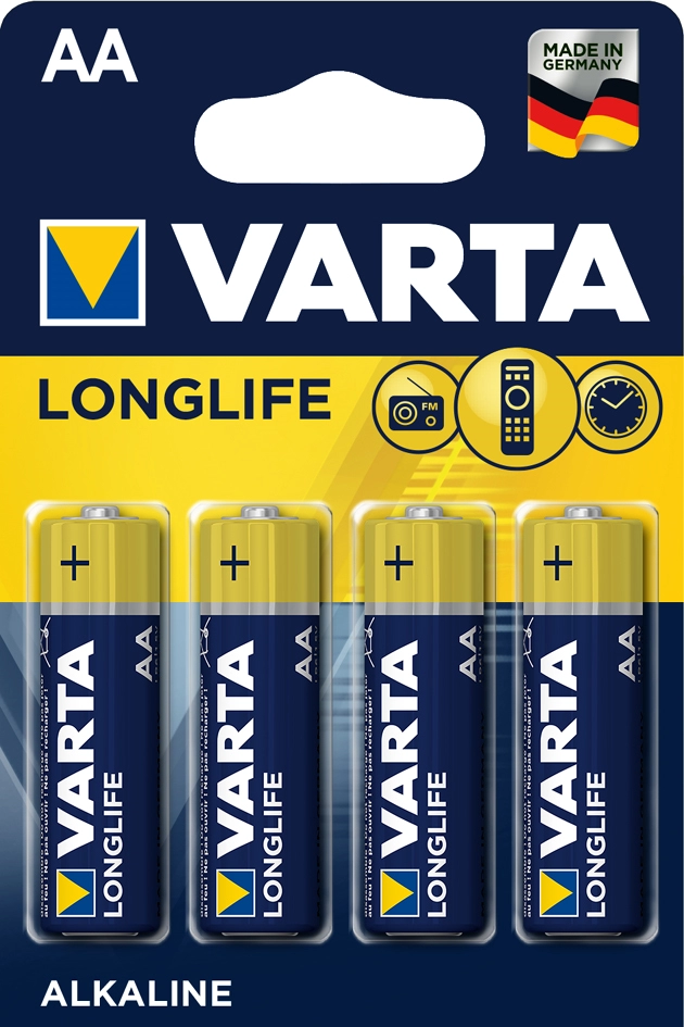 Een varta alkaline batterij longlife mignon aa-lr6 koop je bij NiceSupplies.nl