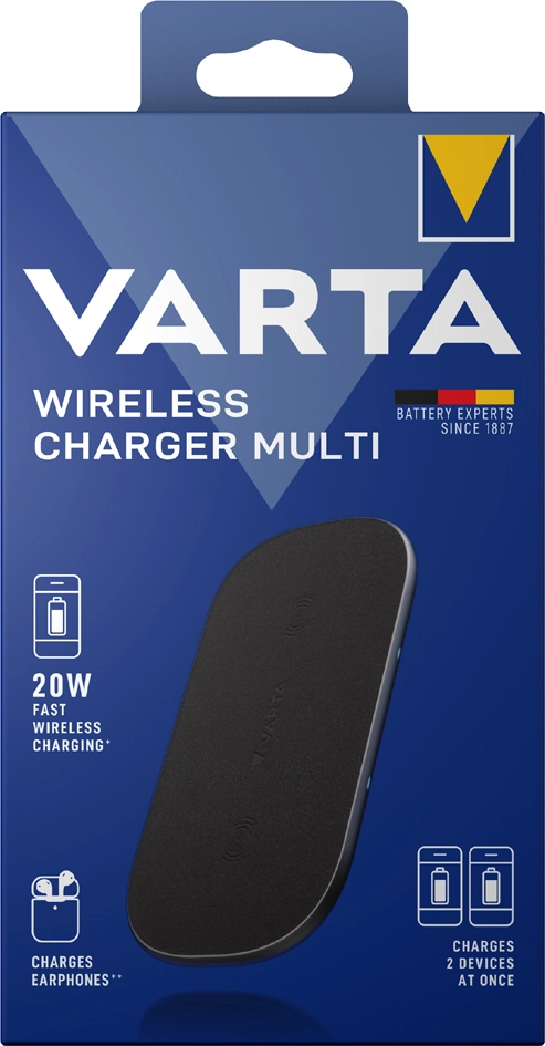 Een varta inductie-oplader wireless charger multi 20 w koop je bij NiceSupplies.nl