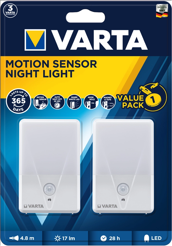 Een varta led-bewegingslicht 'motion sensor night light' 1stuk koop je bij NiceSupplies.nl