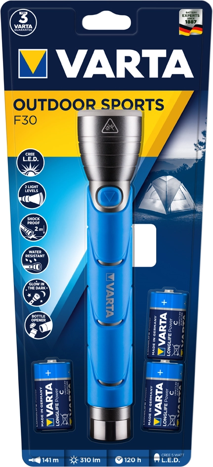 Een varta led-zaklamp outdoor sport flashlight 3 c koop je bij NiceSupplies.nl