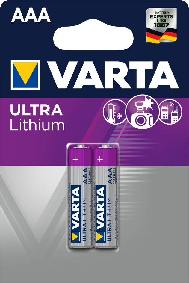 Een varta lithium batterij ultra lithium micro aaa koop je bij NiceSupplies.nl