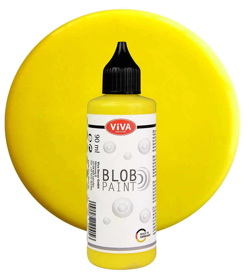 Een viva decor blob paint 90 ml geel koop je bij NiceSupplies.nl