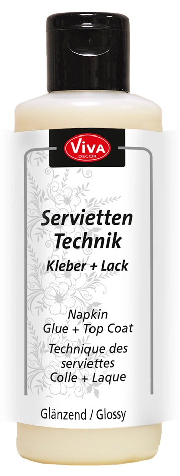 Een viva decor servetten-technik lijm + lak 82 ml koop je bij NiceSupplies.nl