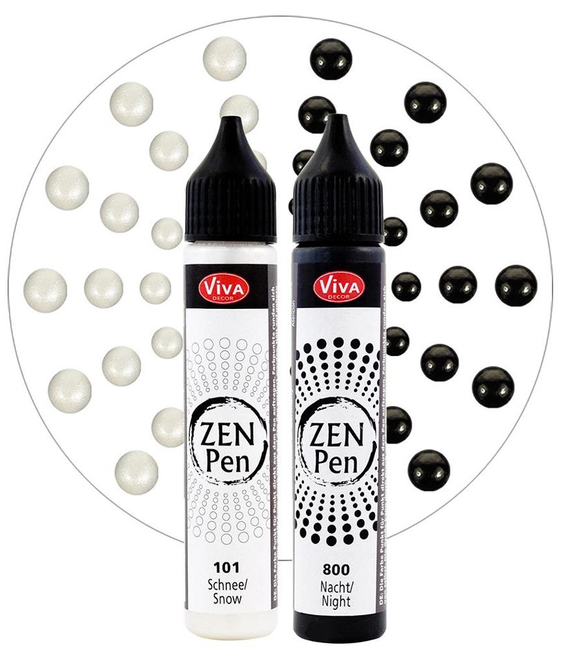 Een viva decor zen-pen verfset yin en yang 2 stuks set koop je bij NiceSupplies.nl