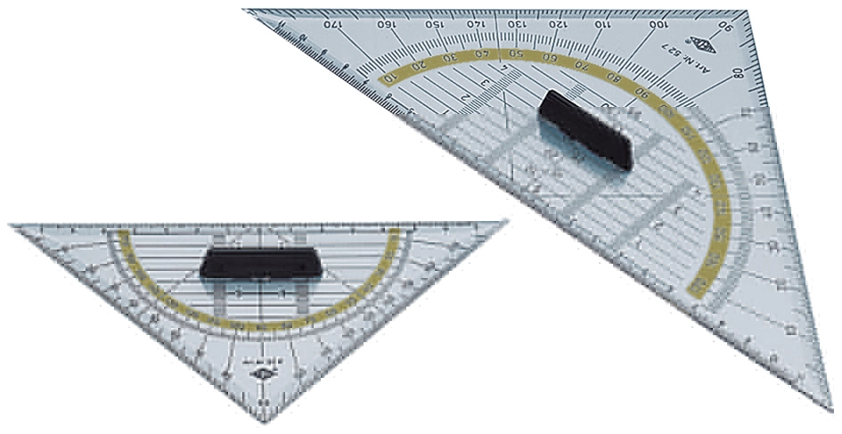 Een wedo geodriehoek hypotenusa 160mm met afneembaar grip koop je bij NiceSupplies.nl