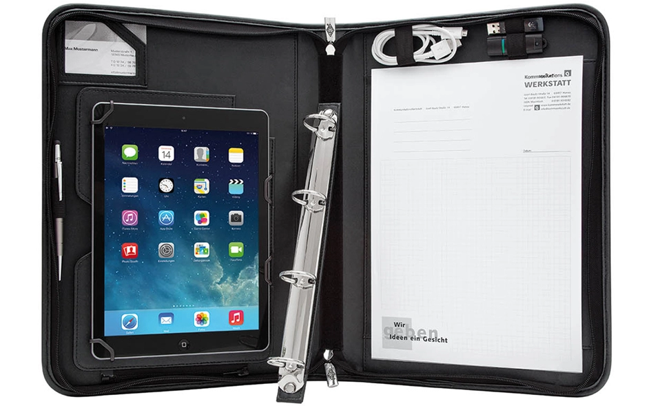 Een wedo universeel tablet-pc organizer elegance a4 zwart koop je bij NiceSupplies.nl