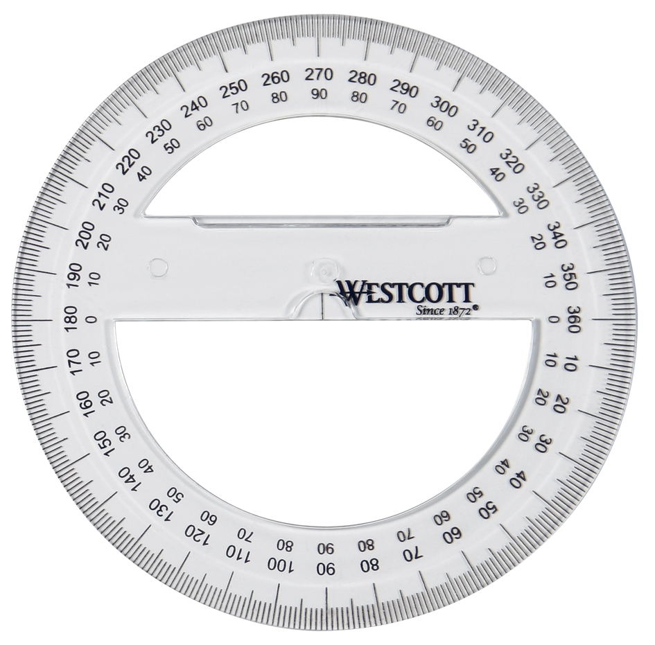 Een westcott hoekmeter vollkreis 360 grad 100mm koop je bij NiceSupplies.nl