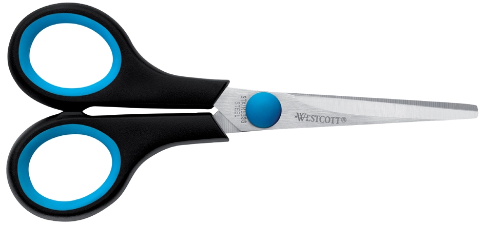 Een westcott schaar easy grip lengte 210mm voor linkshandig koop je bij NiceSupplies.nl